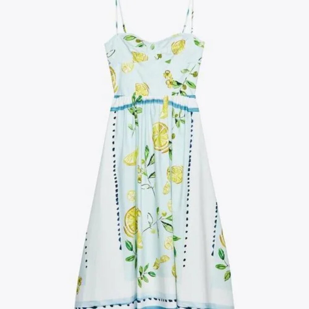 Zara Lemon Poplin Dress - Picture 5 of 14